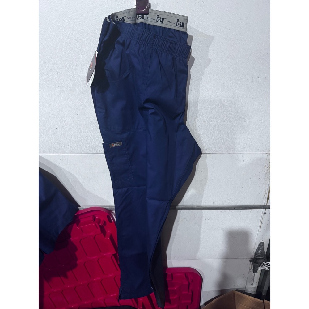 Barco ICU Indigo Blue Scrub Pants 3 Pkt Elastic Waist 7251X Womens 5XL NWT